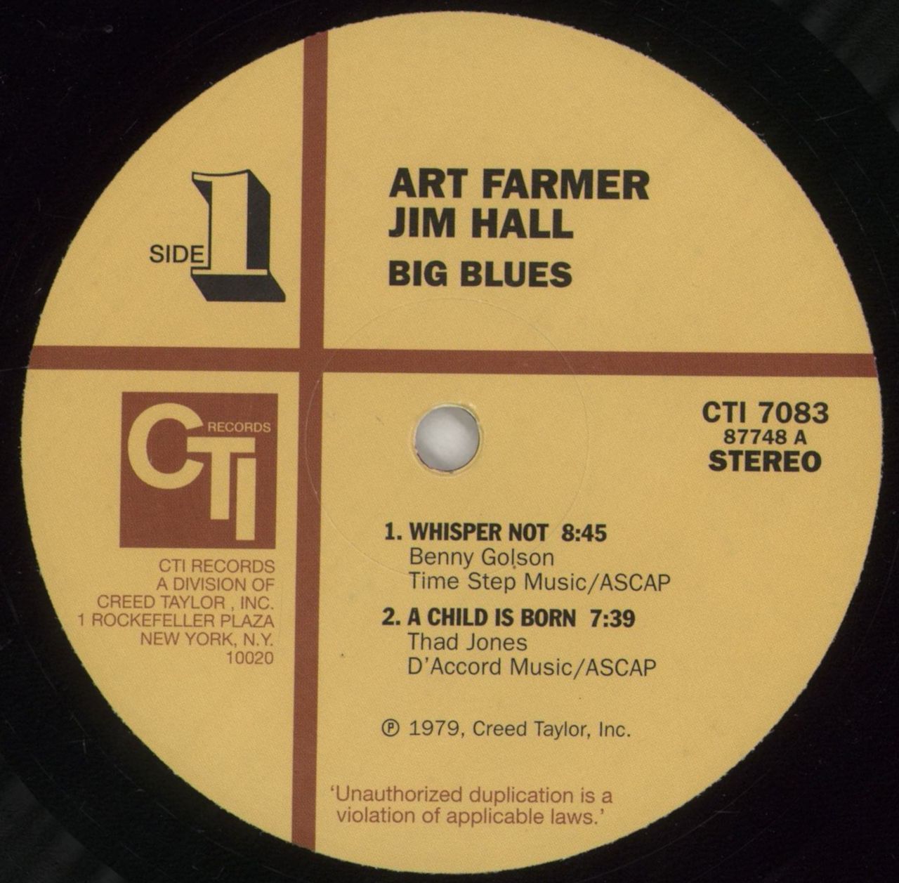 Art Farmer Big Blues UK Vinyl LP