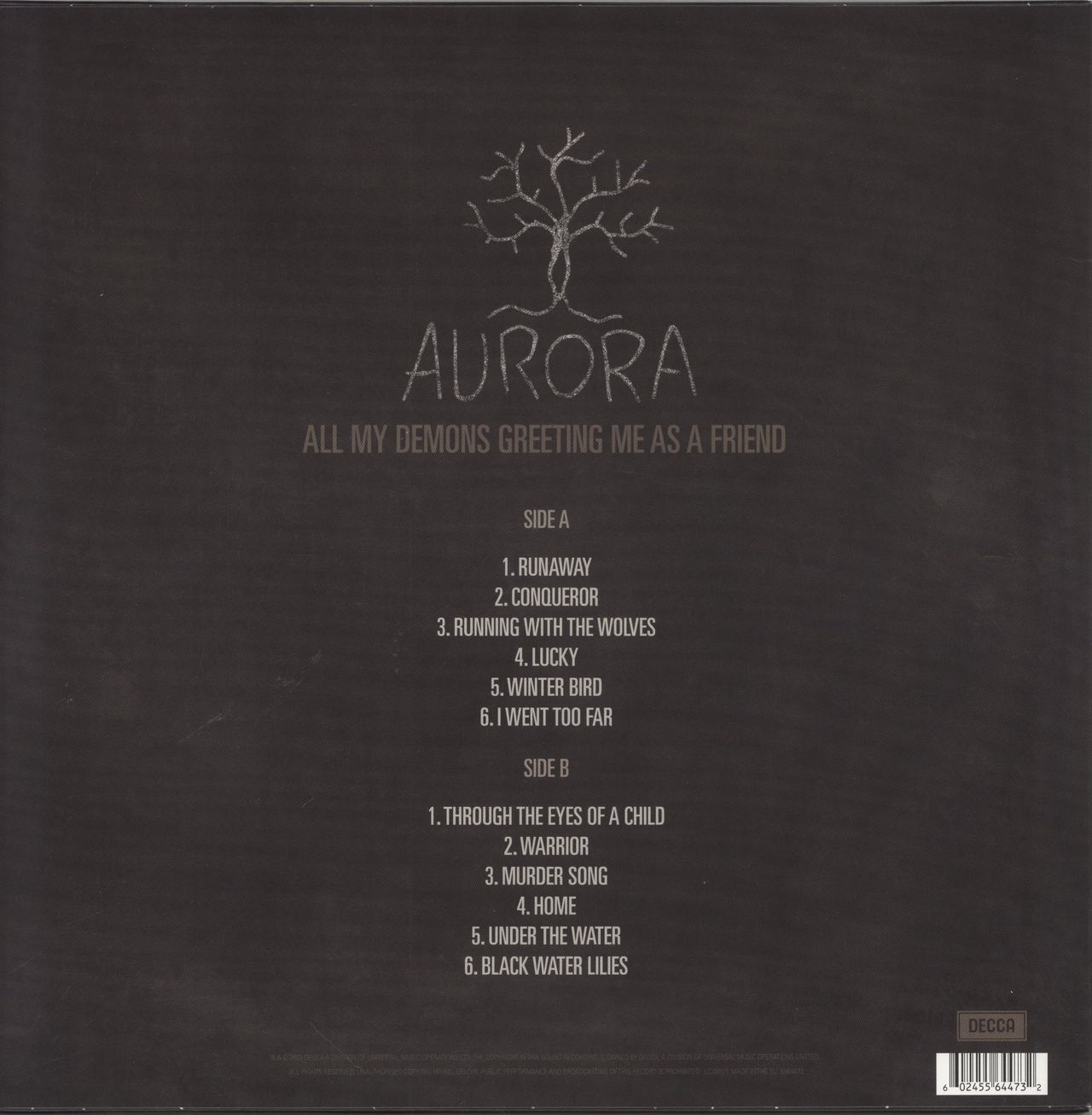 Aurora (00S) All My Demons Greeting Me As A Friend - Cream Vinyl UK Vinyl LP