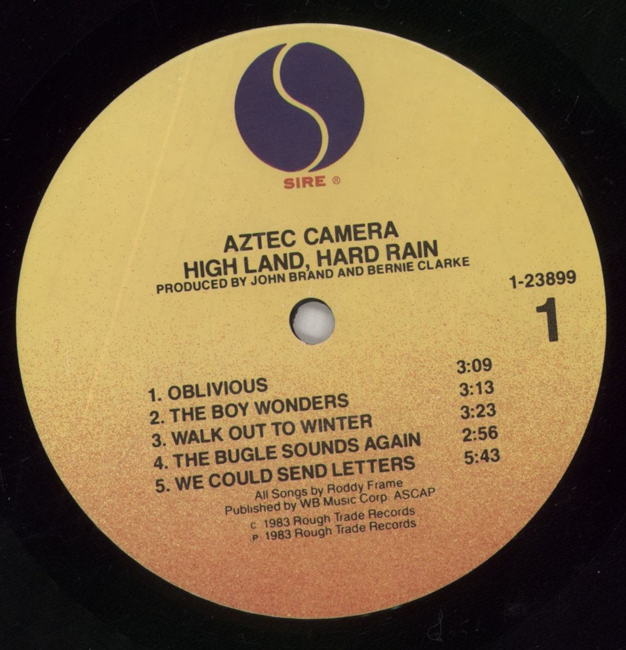 Aztec Camera High Land, Hard Rain - EX US Vinyl LP