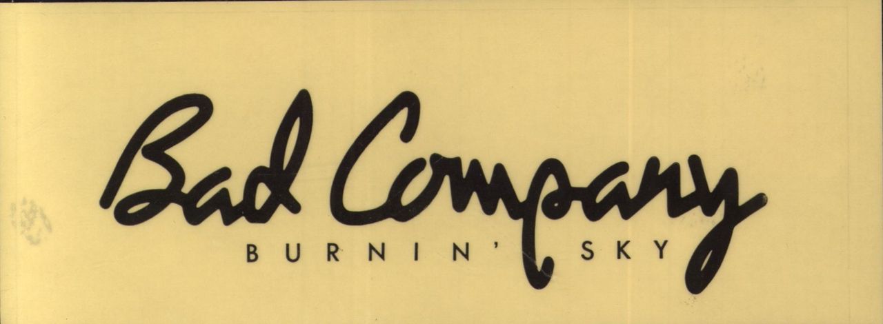 Bad Company Burnin' Sky + sticker Japanese Vinyl LP