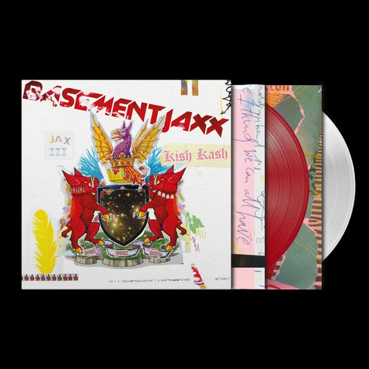 Basement Jaxx - Kish Kash - Red and White Vinyl LP Record
