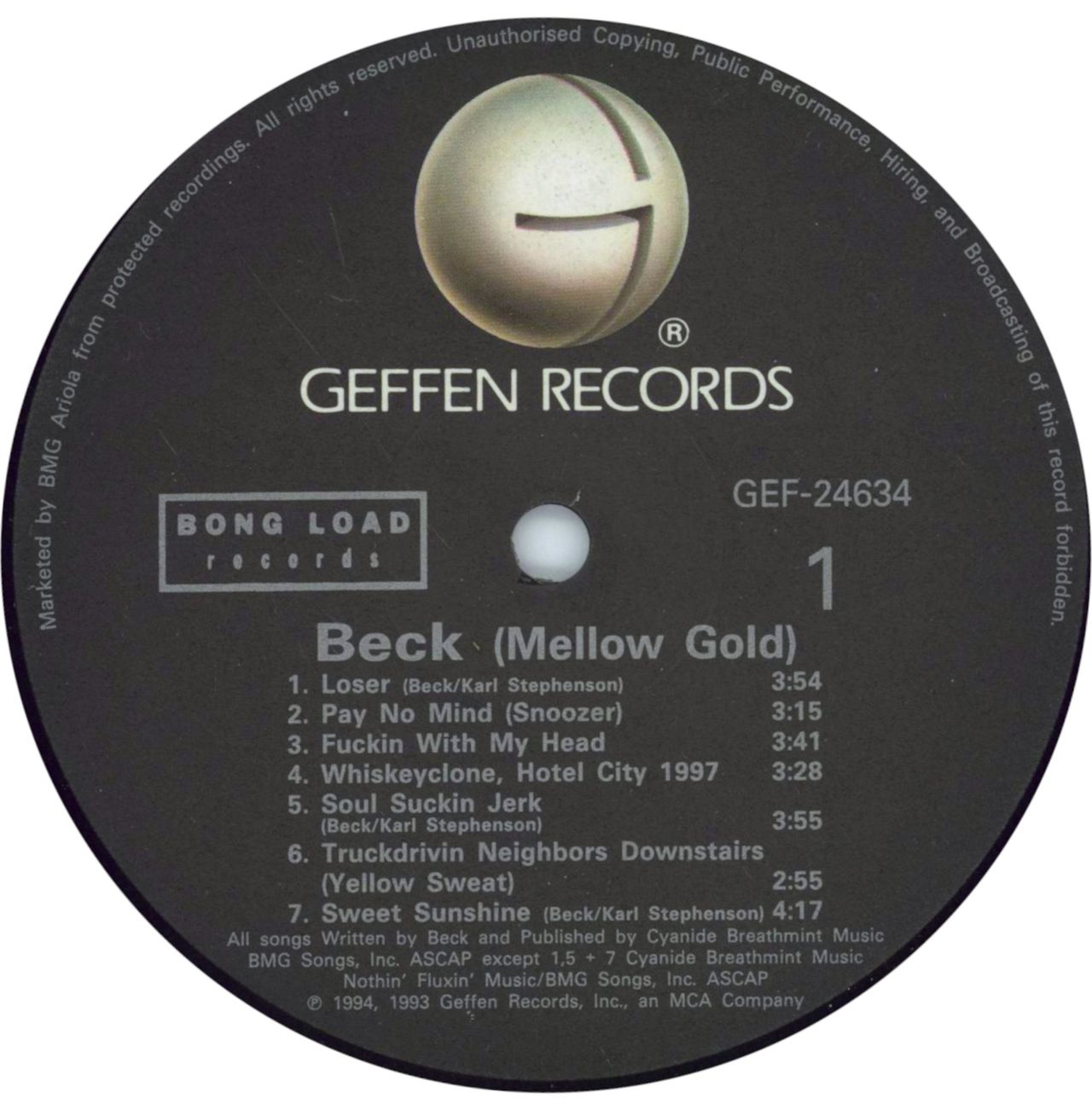 Beck Mellow Gold UK Vinyl LP