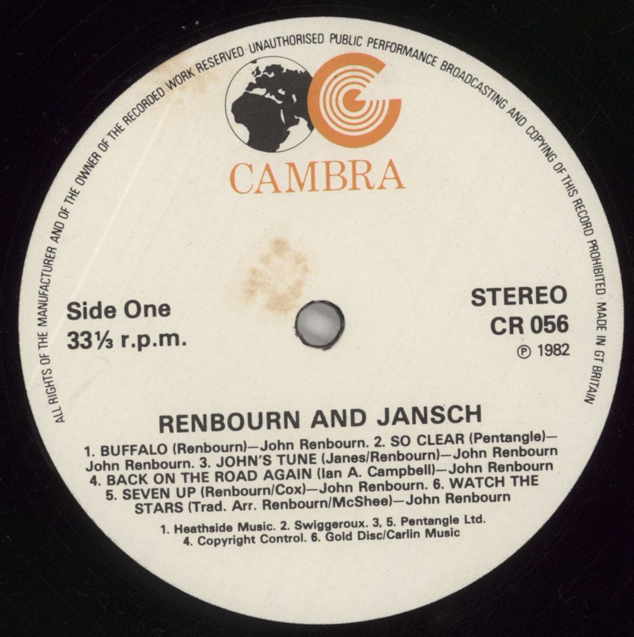 Bert Jansch & John Renbourn Renbourn and Jansch UK 2-LP vinyl set