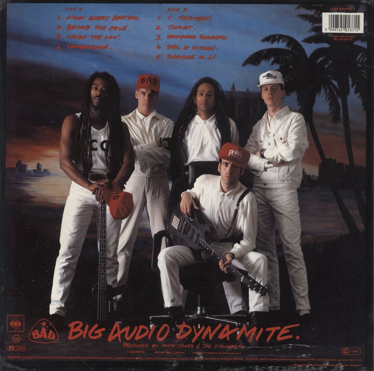 Big Audio Dynamite No. 10, Upping St. + Opened Shrink UK Vinyl LP
