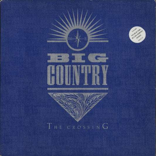 Big Country The Crossing - Blue - Hype Stickered Sleeve - EX UK Vinyl LP