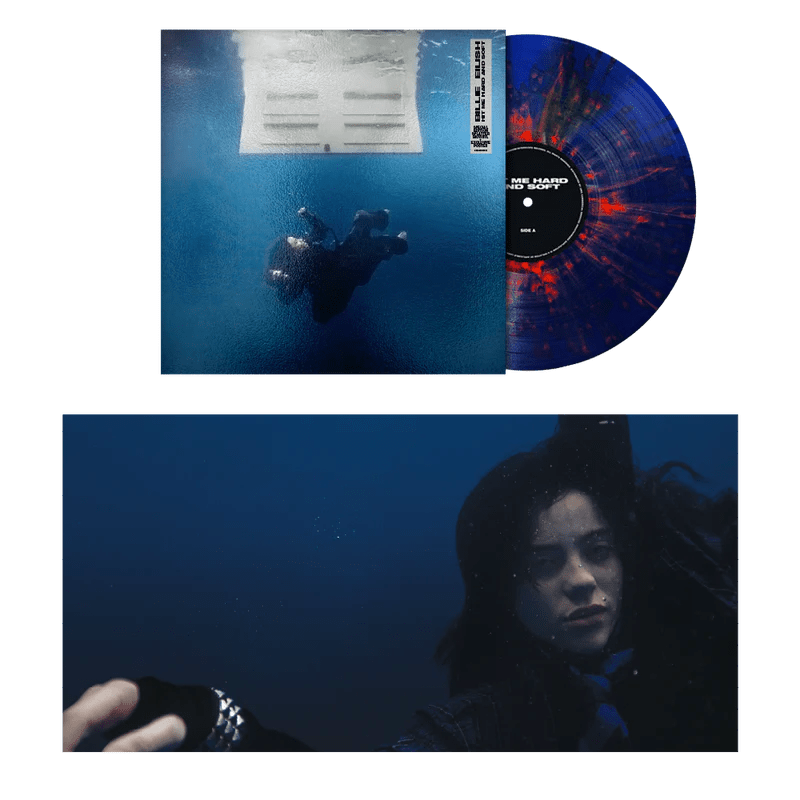 Billie Eilish - Hit Me Hard And Soft - Anniversary Dark Blue & Orange Splatter Vinyl LP Record