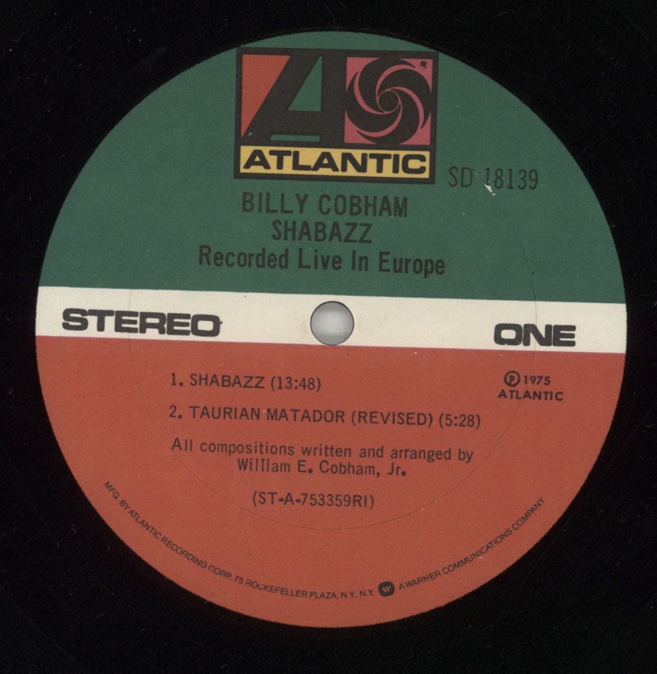 Billy Cobham Shabazz US Vinyl LP
