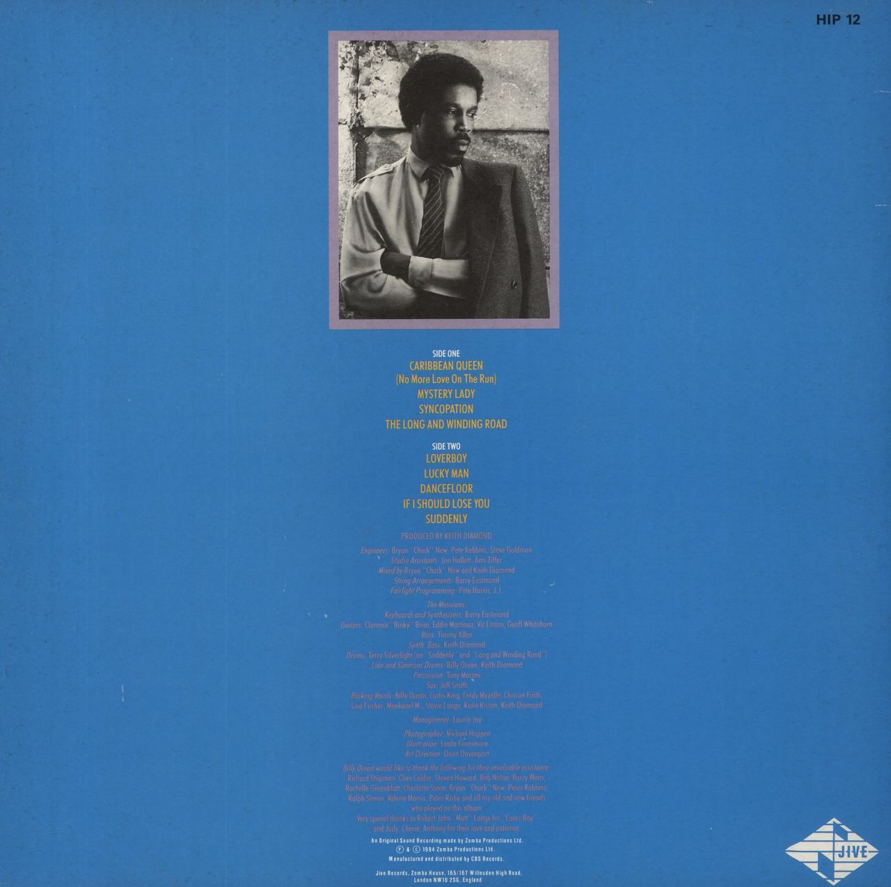 Billy Ocean Suddenly - 1st - Hype Sticker UK Vinyl LP