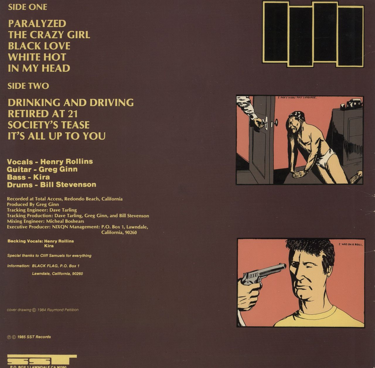 Black Flag In My Head - 1st - EX US Vinyl LP