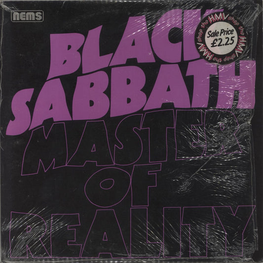 Black Sabbath Master Of Reality - Glossy Sleeve Printed in England - Shrink UK Vinyl LP