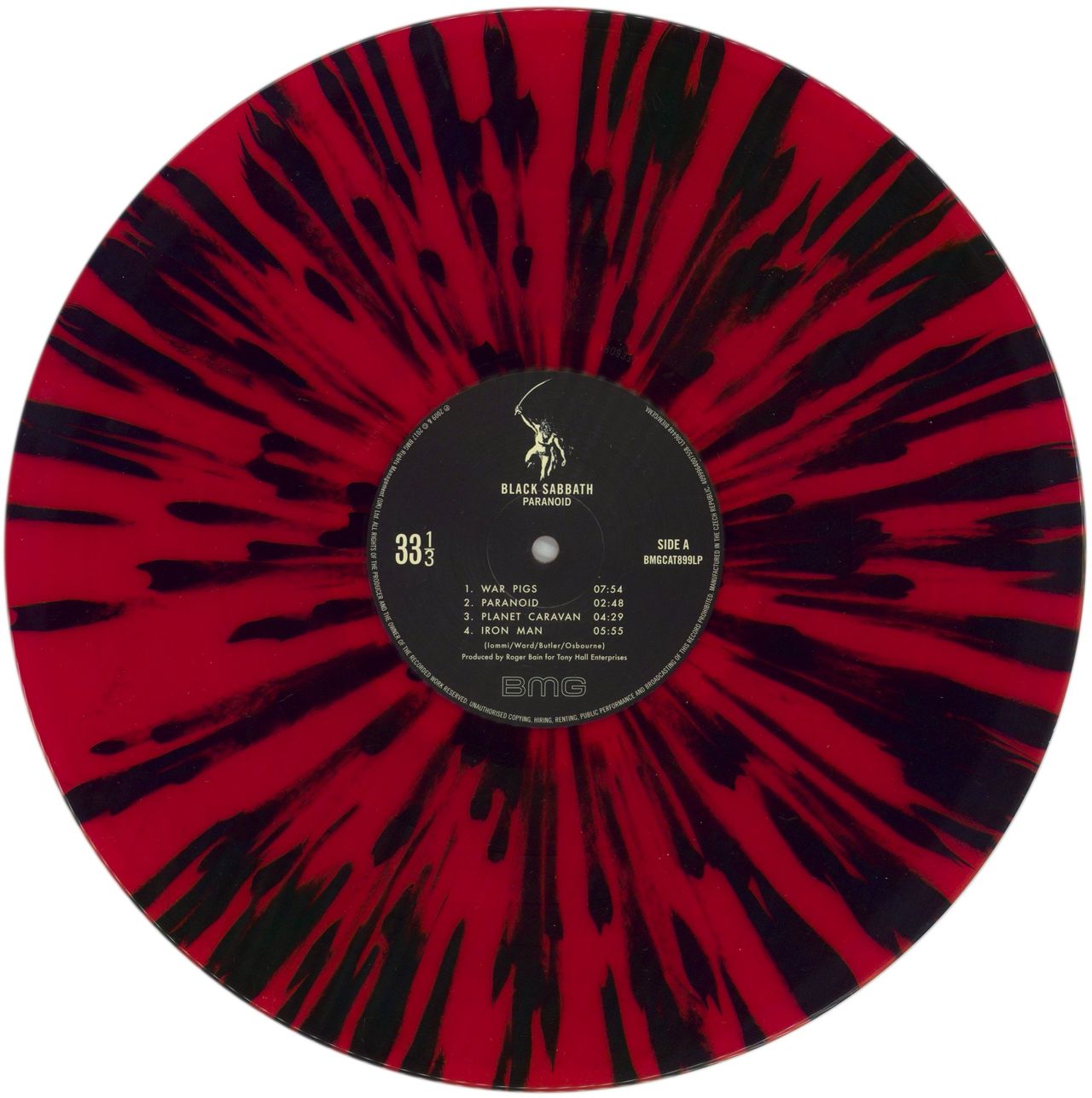 Black Sabbath Paranoid - RSD 2024 - Red With Black Splatter Vinyl UK Vinyl LP