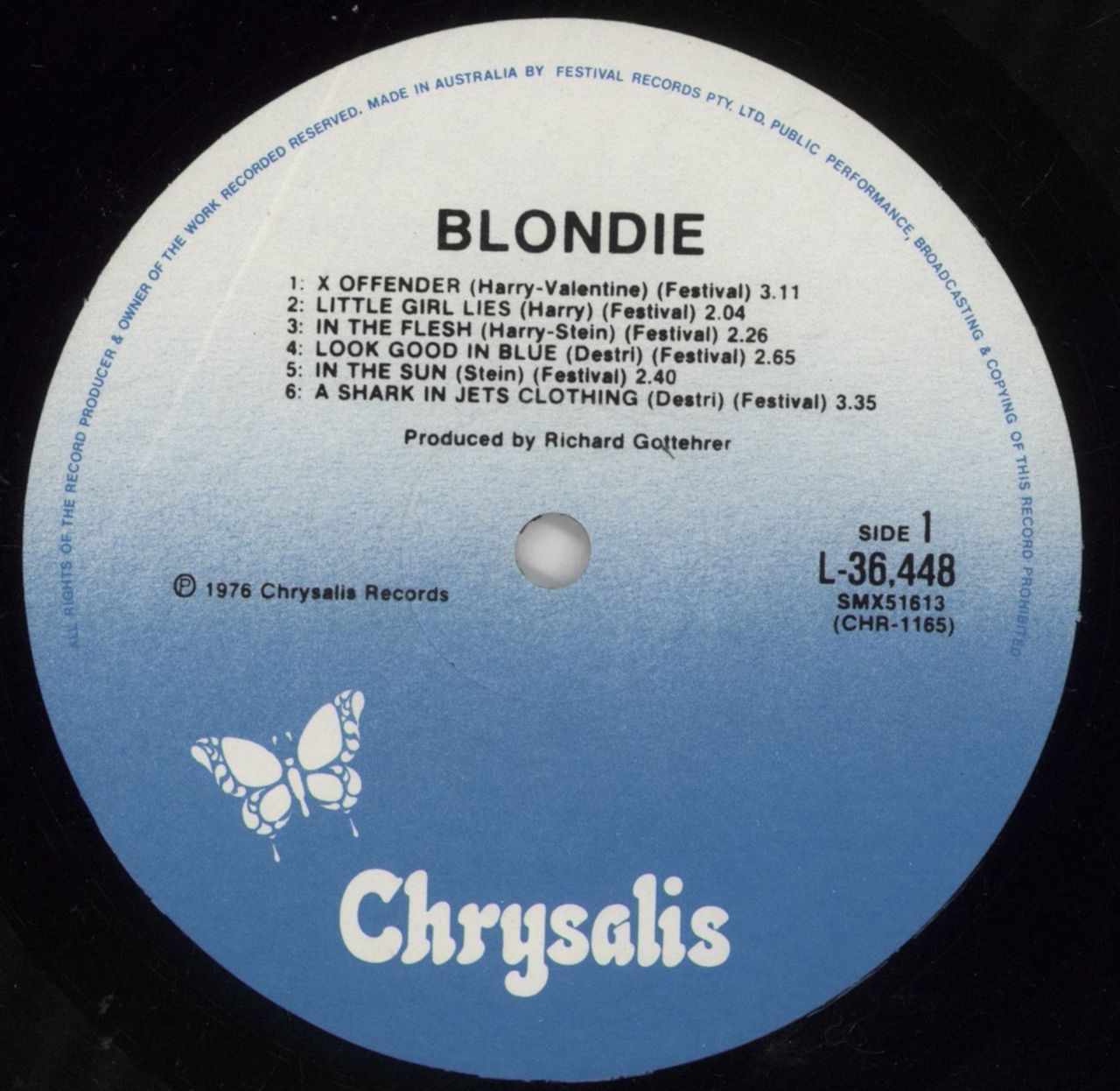 Blondie Blondie Australian Vinyl LP