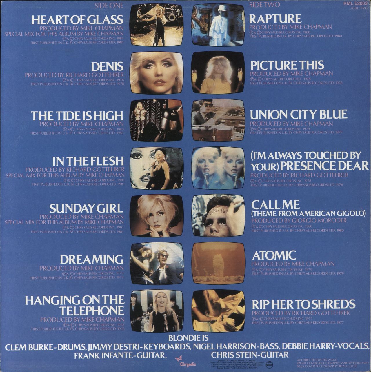 Blondie The Best Of Blondie + Poster Australian Vinyl LP