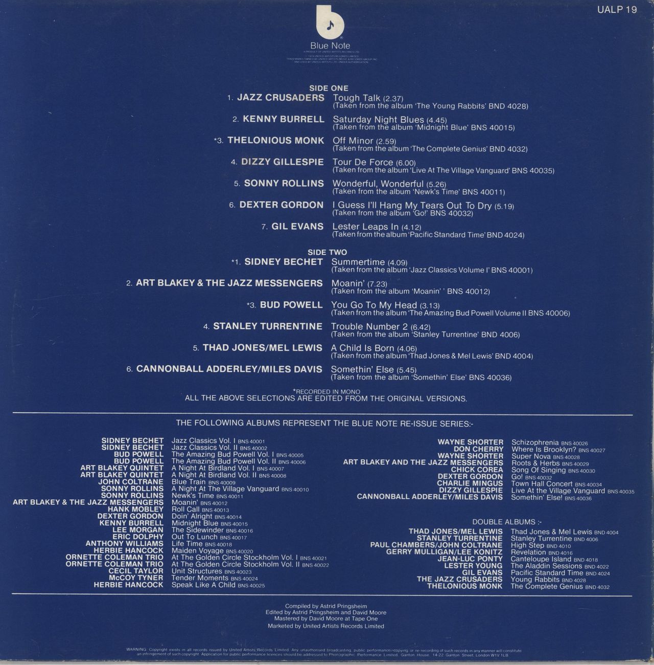 Blue Note Blue Note 2 UK Promo Vinyl LP