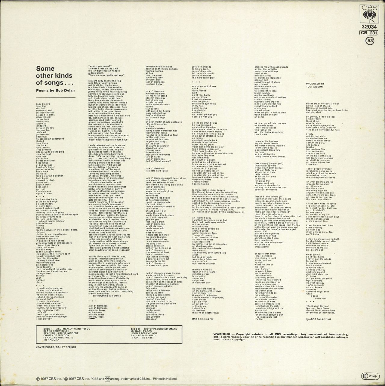 Bob Dylan Another Side Of Bob Dylan - Red Label - Stickered UK Vinyl LP