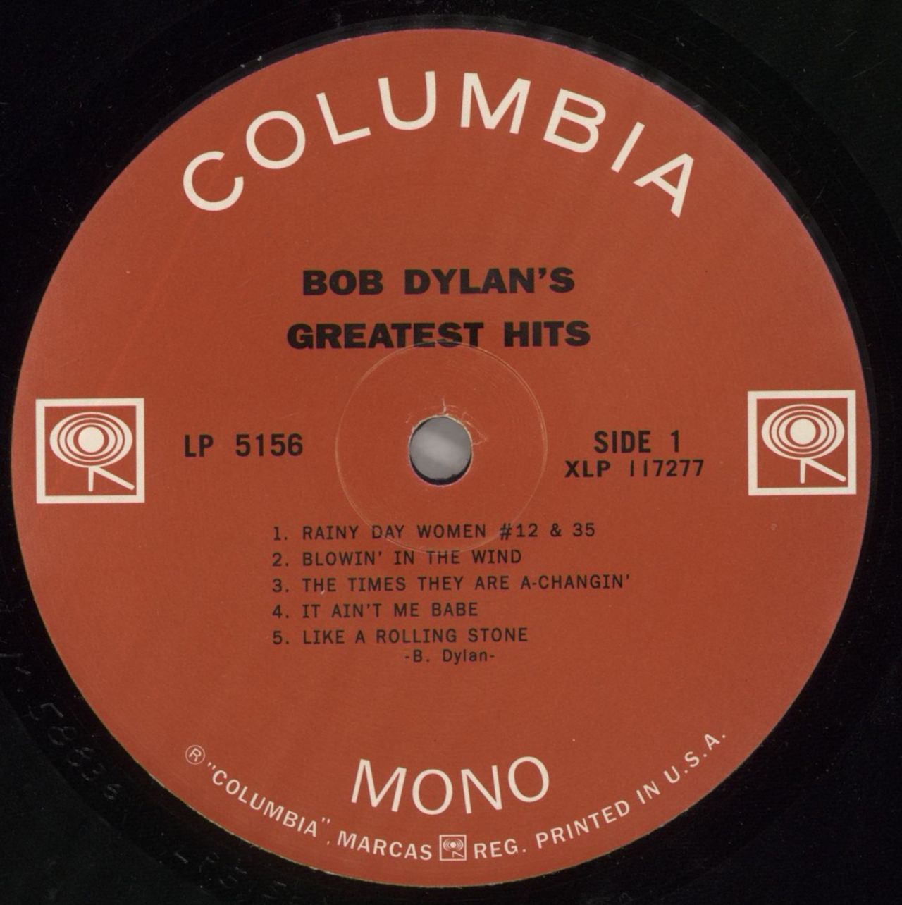 Bob Dylan Greatest Hits US Vinyl LP