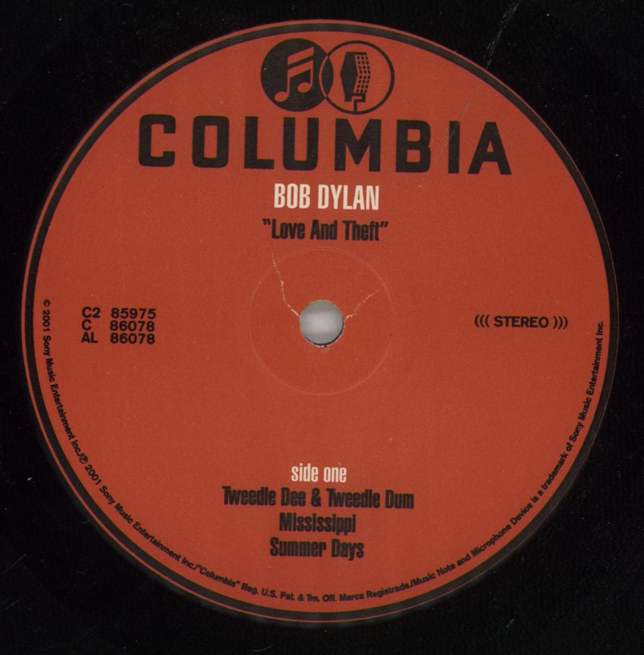 Bob Dylan Love And Theft - 1st US 2-LP vinyl set