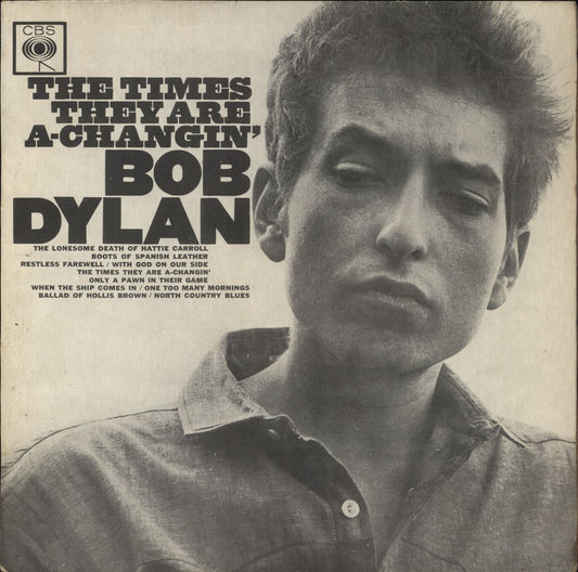 Bob Dylan The Times They Are A-Changin' - 2nd UK Vinyl LP