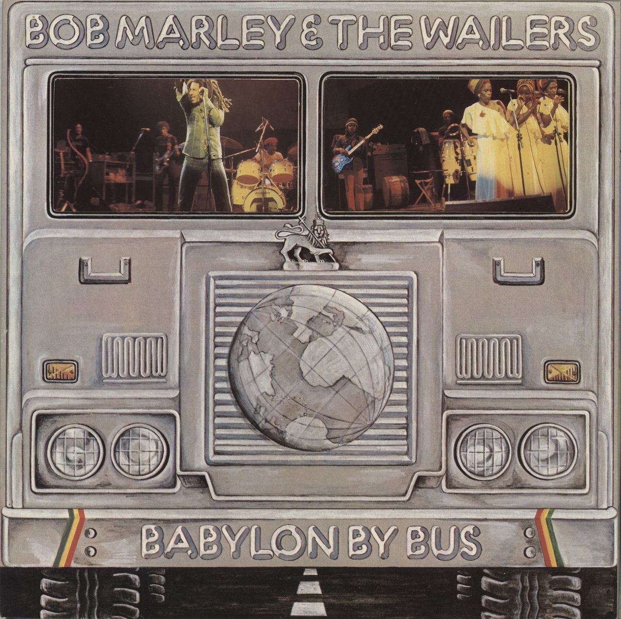 Bob Marley & The Wailers Babylon By Bus - Blue Label - die-cut p/s + Poster UK 2-LP vinyl set