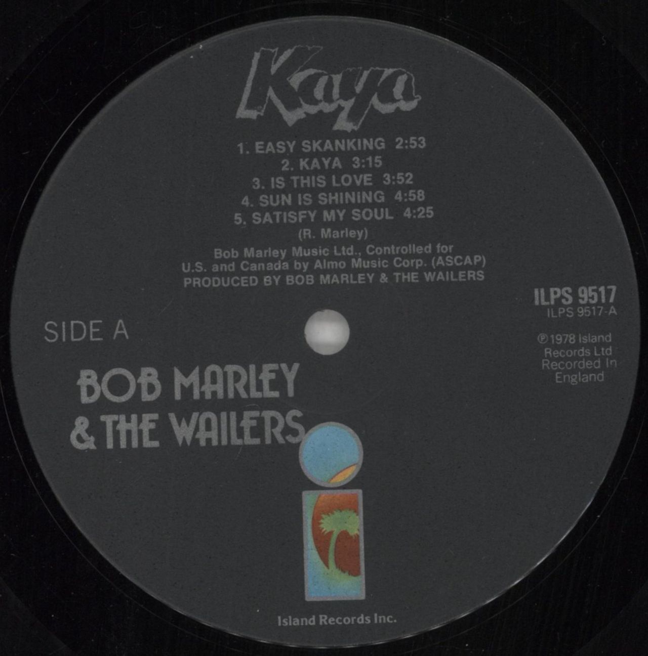 Bob Marley & The Wailers Kaya - EX Canadian Vinyl LP