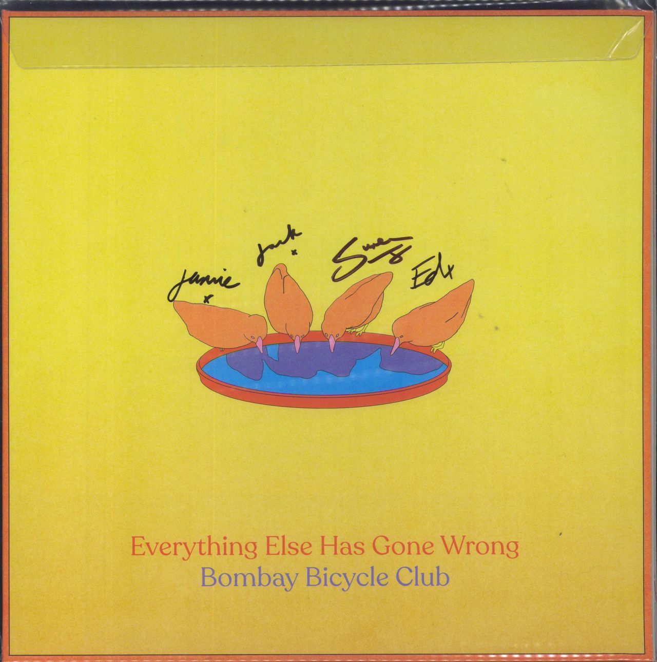 Bombay Bicycle Club Everything Else Has Gone Wrong - Autographed UK 2-LP vinyl set