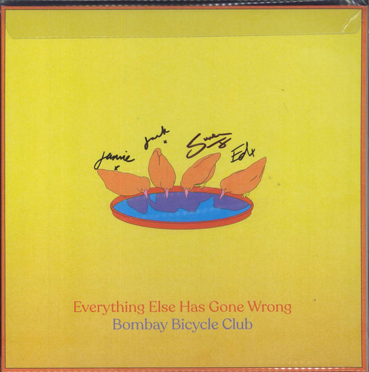 Bombay Bicycle Club Everything Else Has Gone Wrong - Autographed UK 2-LP vinyl set