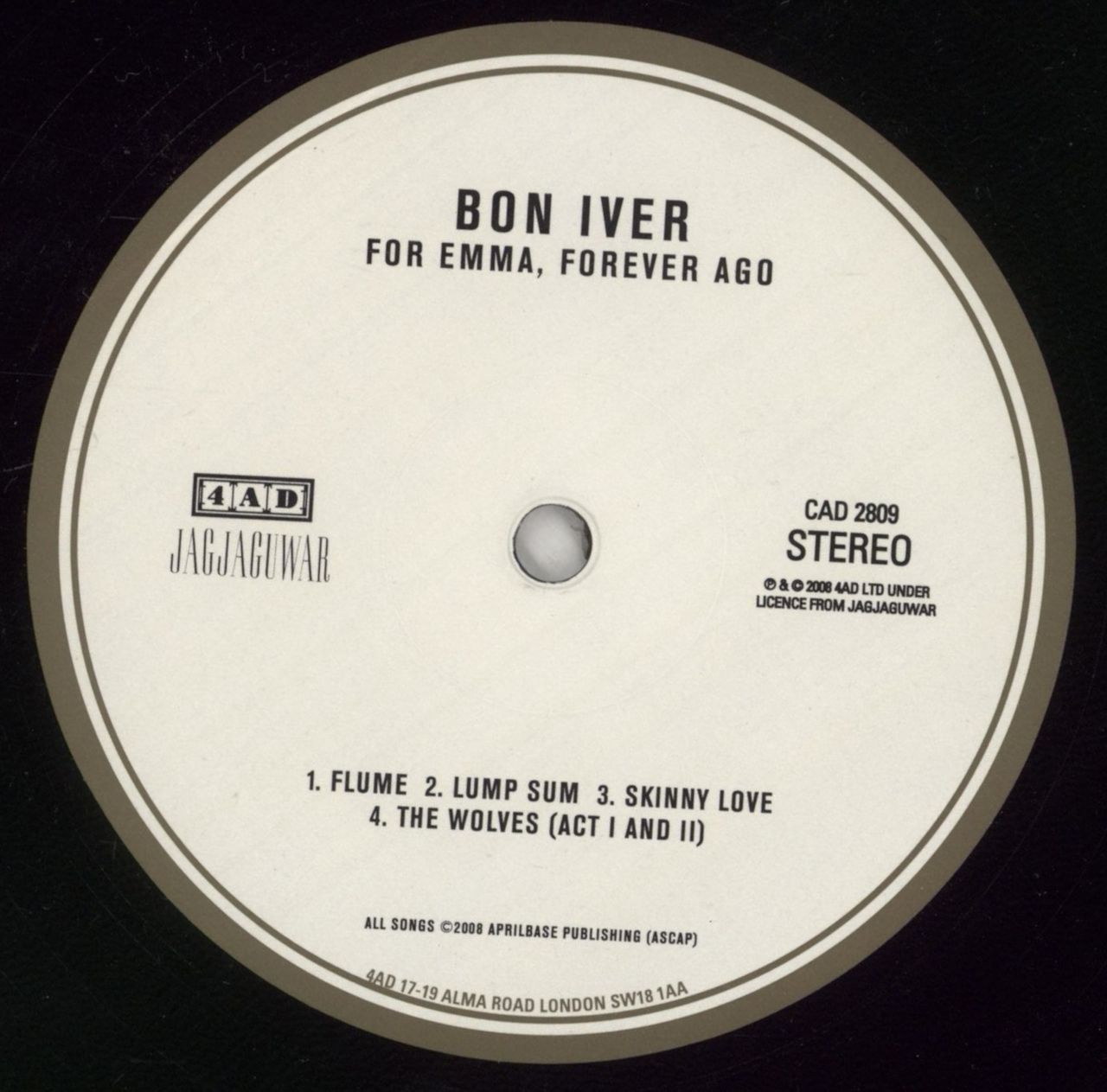 Bon Iver For Emma, Forever Ago - 1st UK Vinyl LP