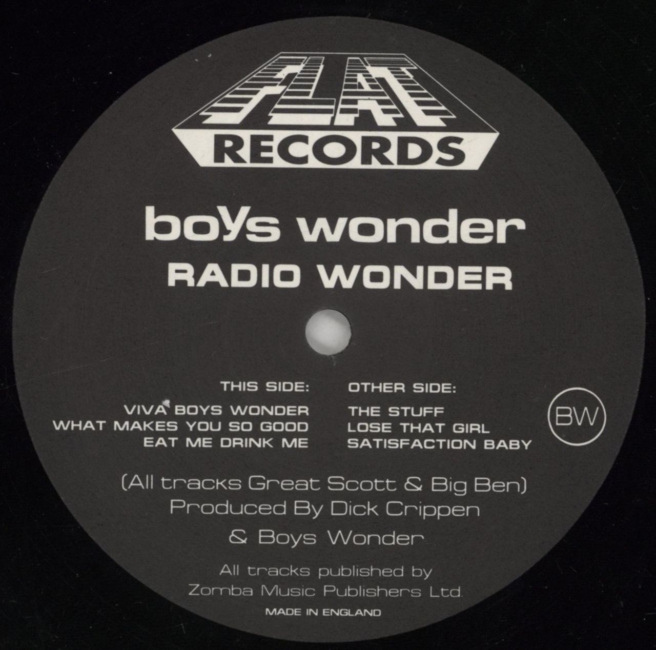 Boys Wonder Radio Wonder UK Vinyl LP