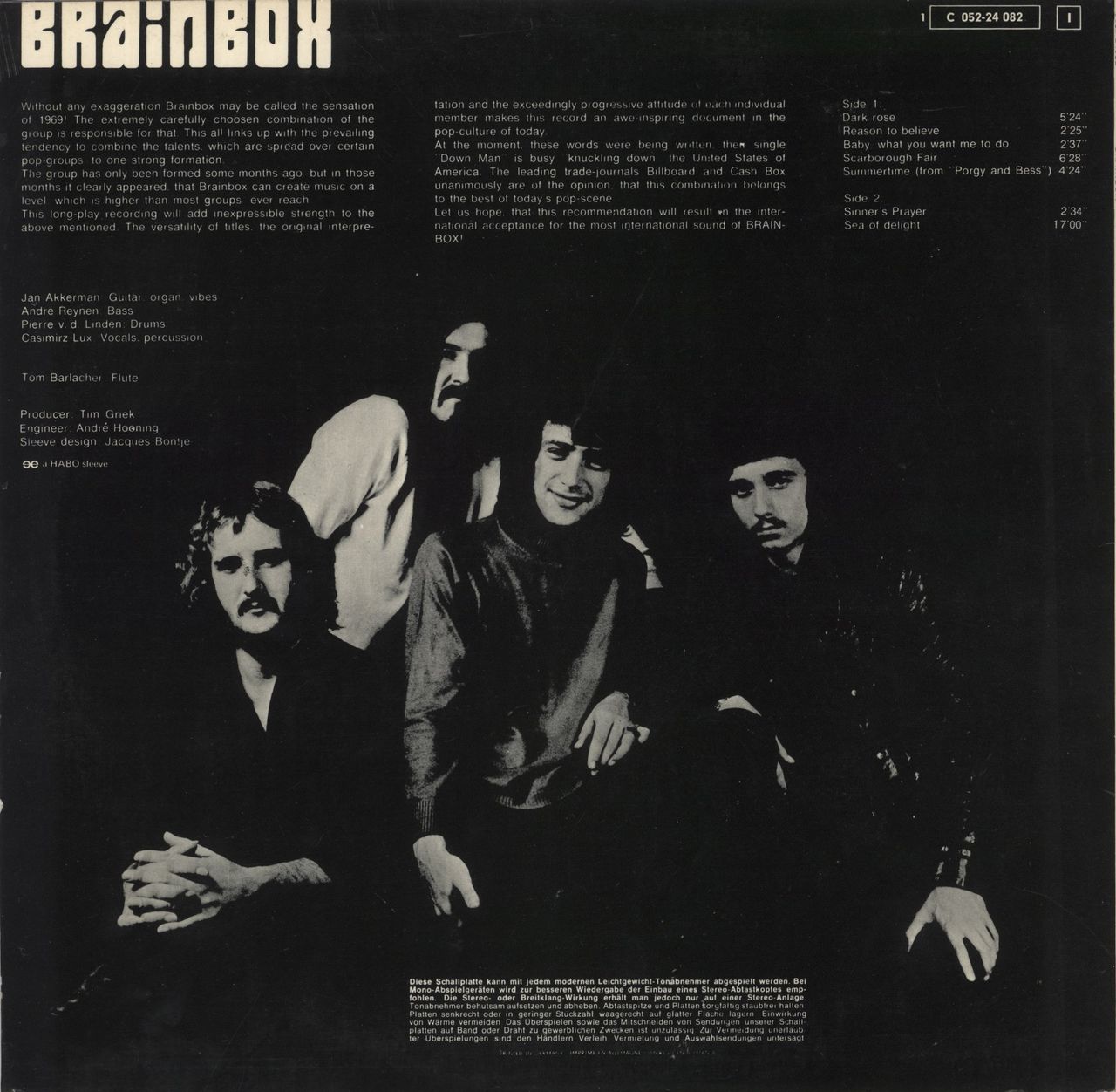 Brainbox (Focus) Brainbox German Vinyl LP