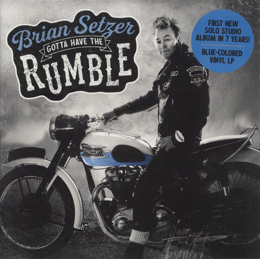 Brian Setzer Gotta Have The Rumble - Blue Vinyl - Sealed US Vinyl LP
