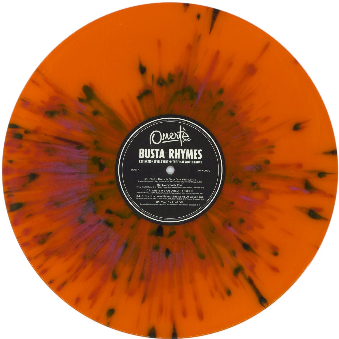 Busta Rhymes Extinction Level Event - The Final World Front - 180gm Orange & Purple Splatter Vinyl UK 2-LP vinyl set