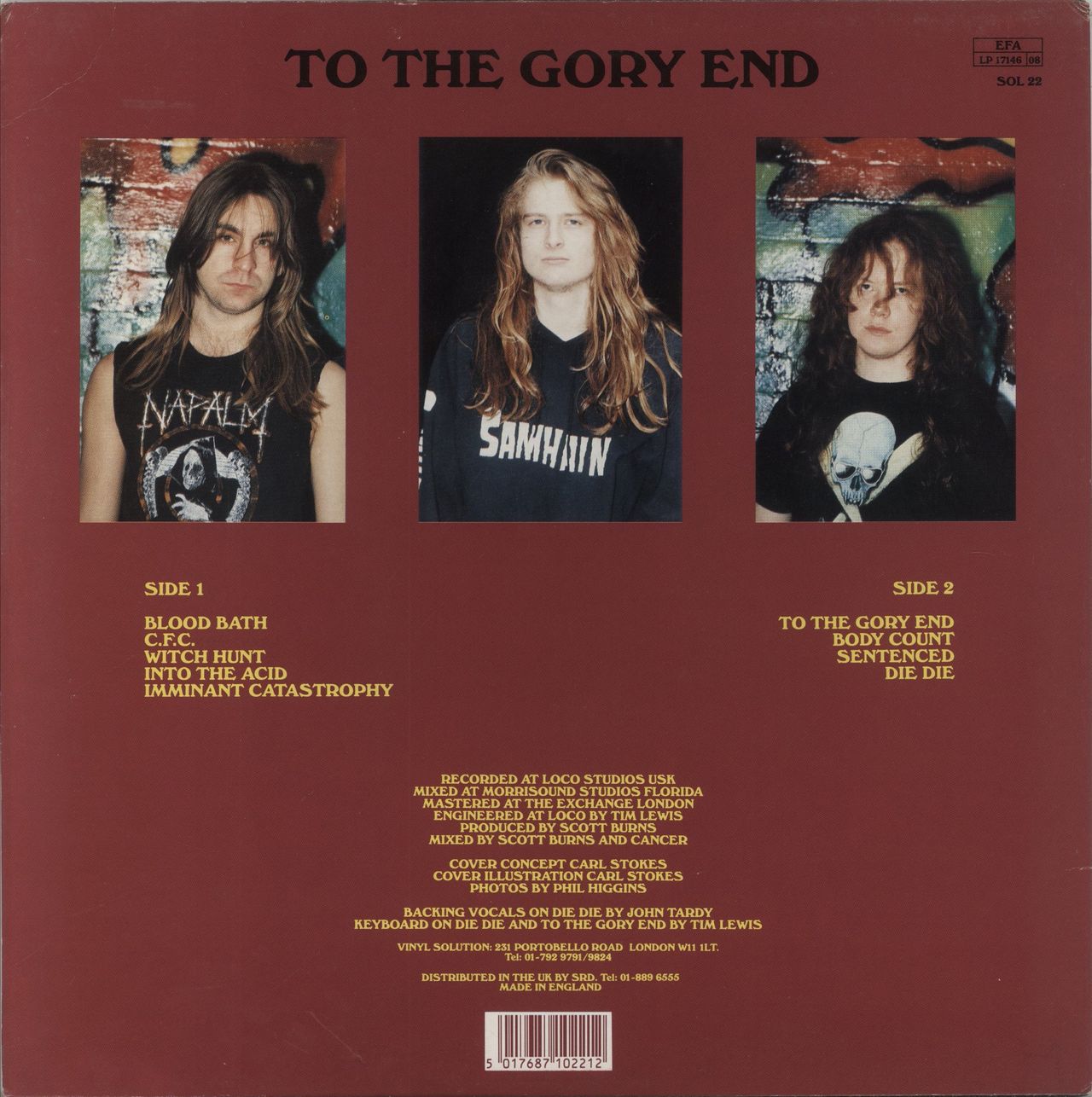 Cancer To The Gory End UK Vinyl LP