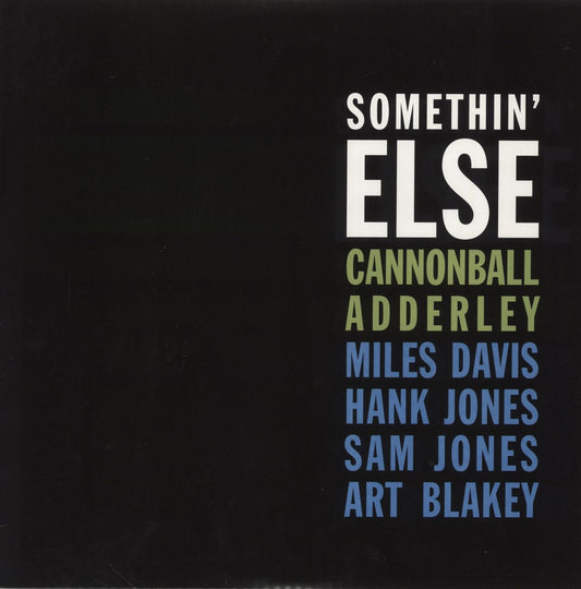 Cannonball Adderley Somethin' Else - 180gm Vinyl UK Vinyl LP