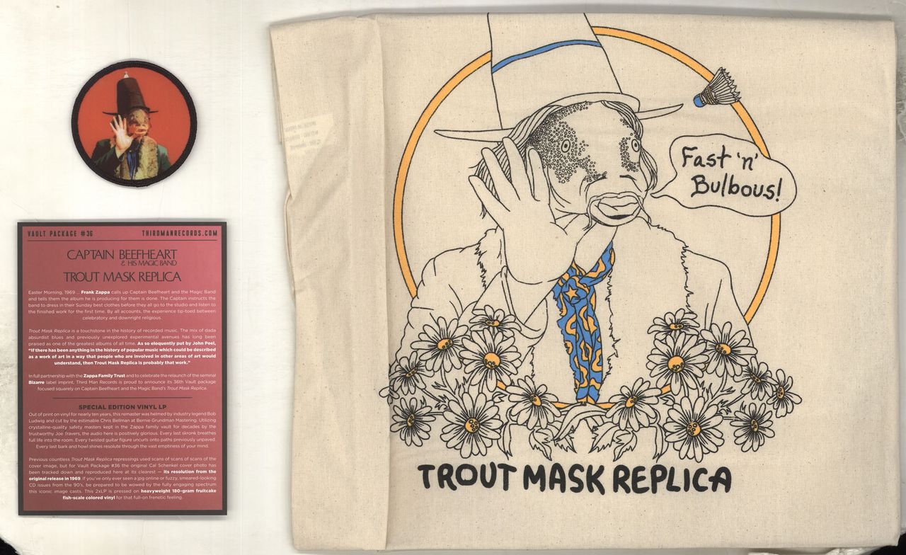Captain Beefheart & Magic Band Trout Mask Replica - 180gm Fishcake Vinyl + Bonus White 7" - Sealed US 2-LP vinyl set