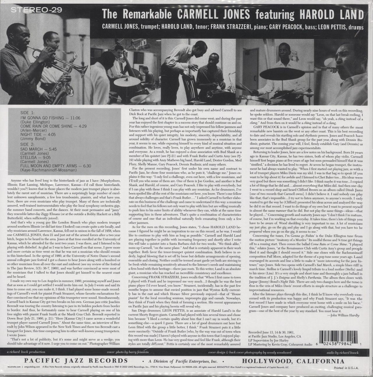 Carmell Jones The Remarkable Carmell Jones - 180gm - Sealed UK Vinyl LP