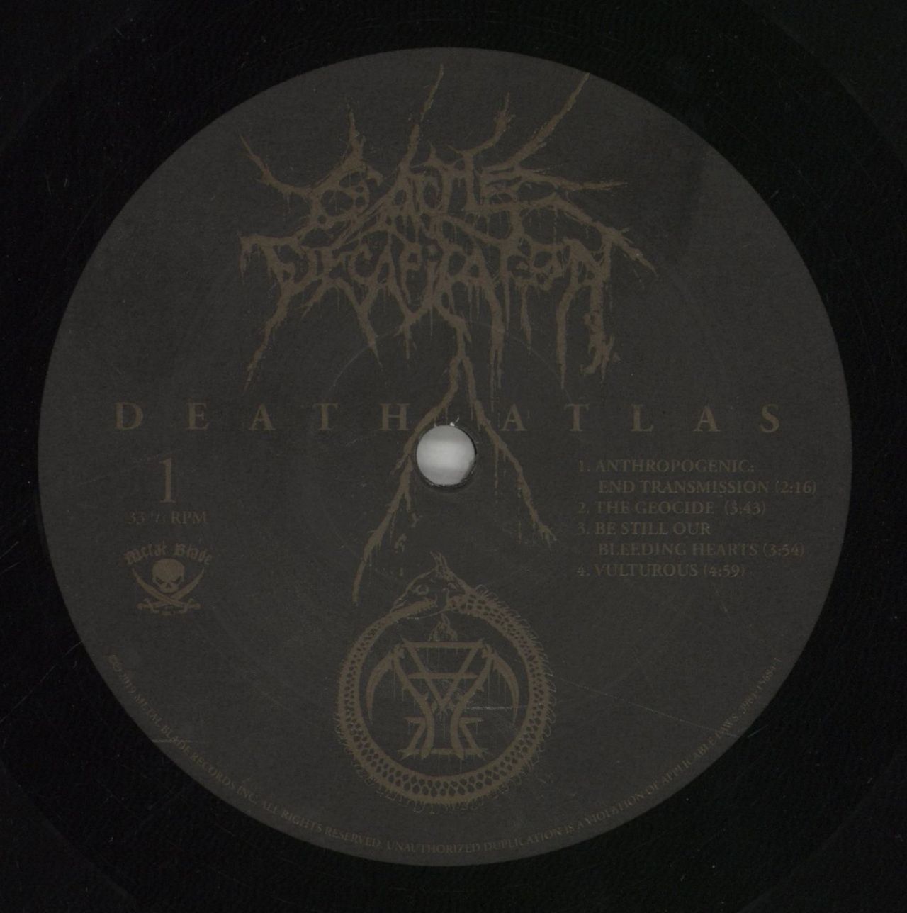 Cattle Decapitation Death Atlas - 180gm UK 2-LP vinyl set