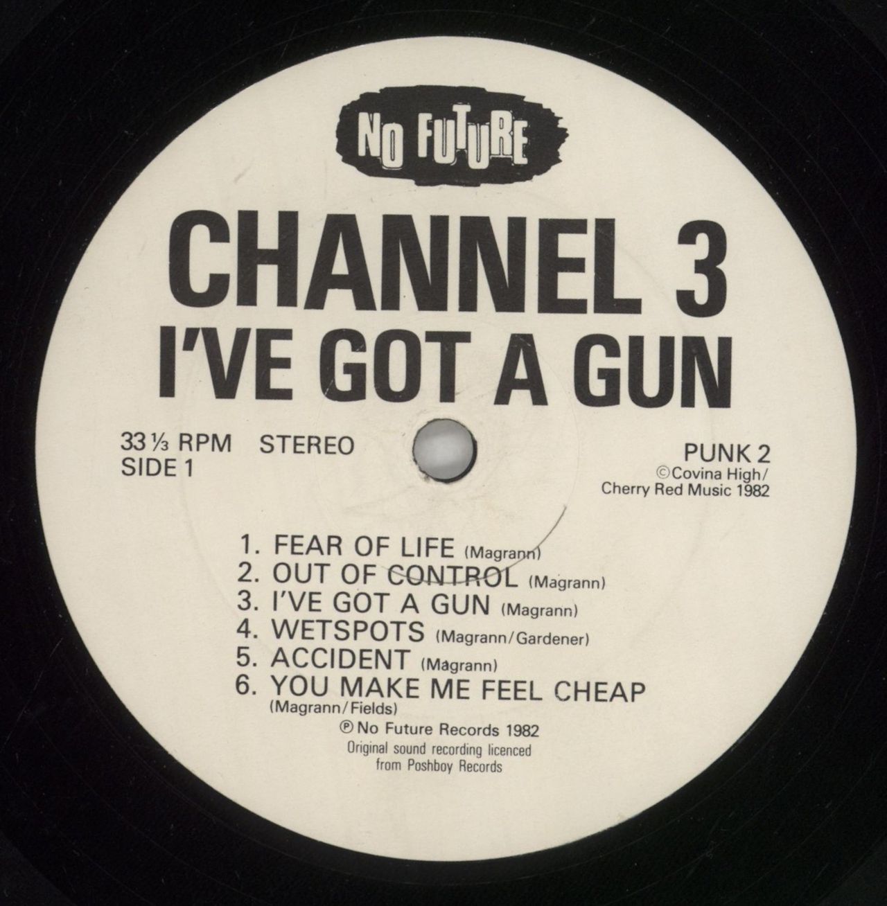 Channel 3 I've Got A Gun - VG UK Vinyl LP
