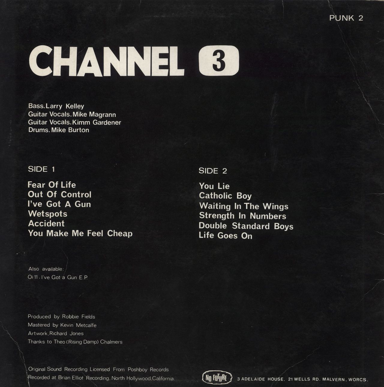 Channel 3 I've Got A Gun - VG UK Vinyl LP