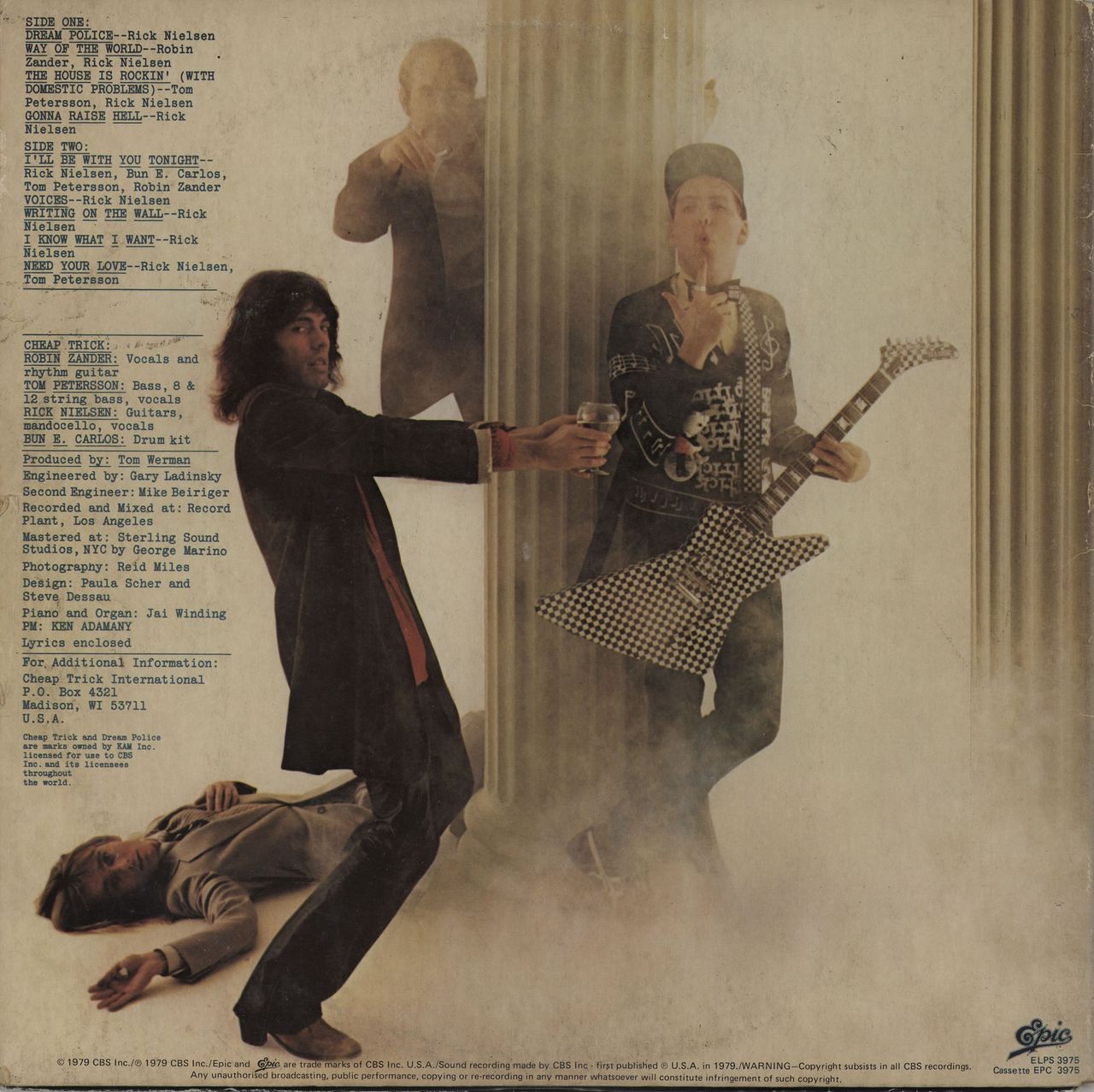 Cheap Trick Dream Police Australian Vinyl LP