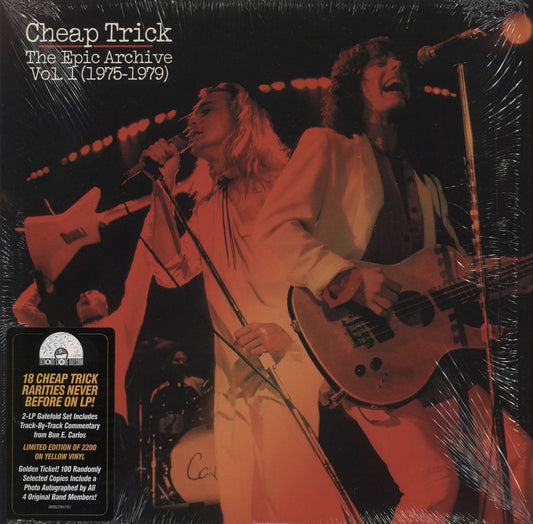 Cheap Trick The Epic Archive, Vol. 1 [1975-1979] - RSD17 - Yellow Vinyl - Shrink & Hype-sticker US 2-LP vinyl set