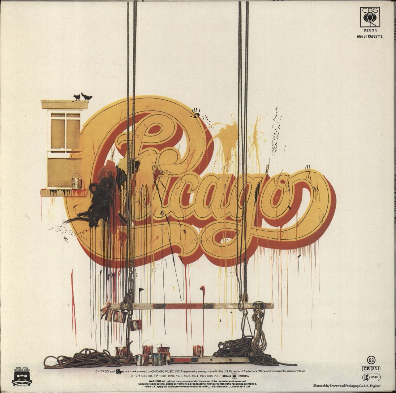 Chicago Greatest Hits - Chicago IX - Stickered Sleeve UK Vinyl LP