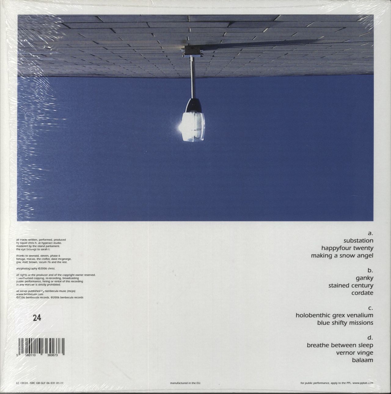 Christ. Blue Shift Emissions UK 2-LP vinyl set