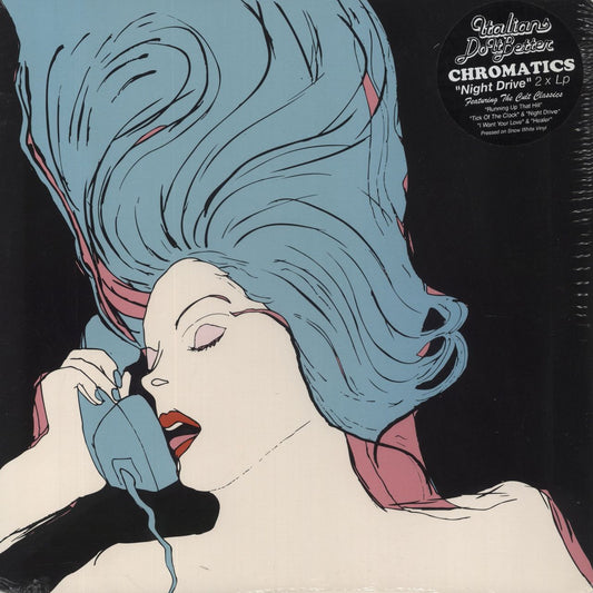 Chromatics Night Drive - White Vinyl - Sealed US 2-LP vinyl set