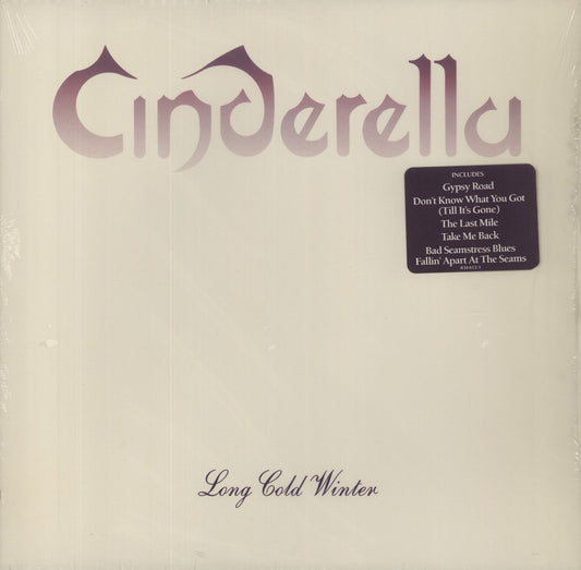 Cinderella Long Cold Winter - 1st - stickered shrink US Vinyl LP