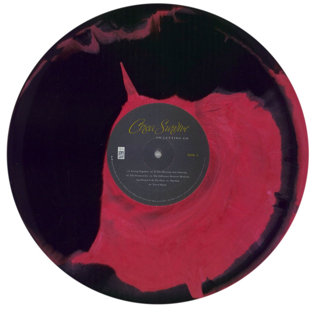 Circa Survive On Letting Go - Black and Pink Mix US Vinyl LP