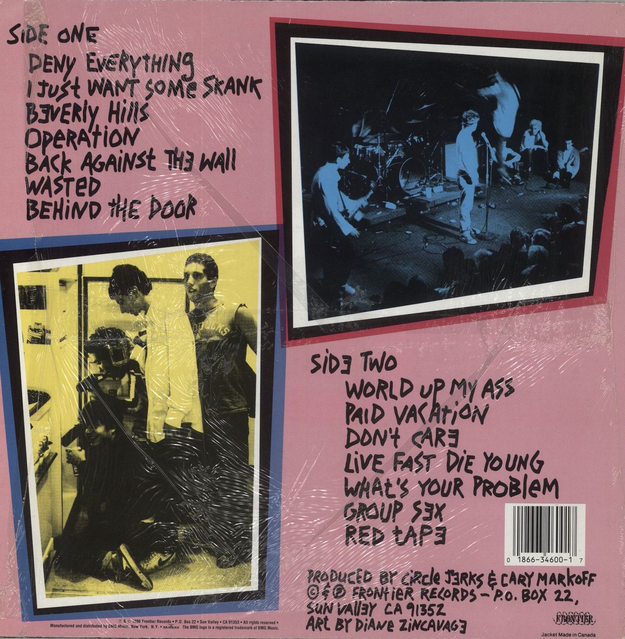 Circle Jerks Group Sex US Vinyl LP