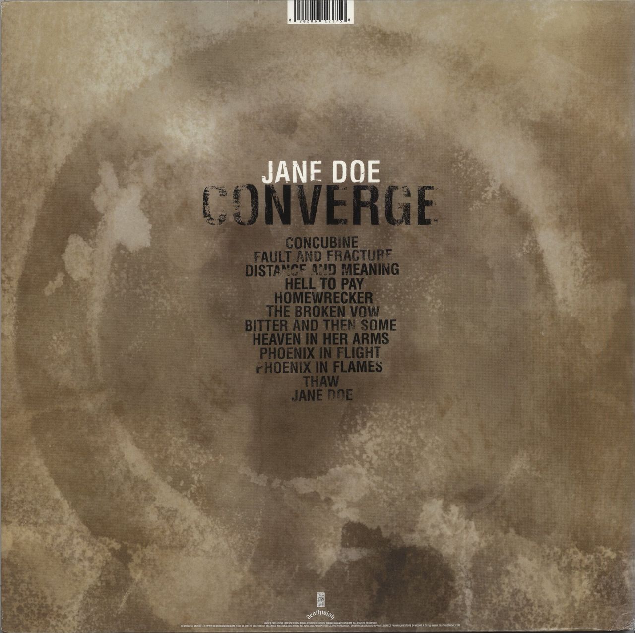 Converge Jane Doe - Translucent Blue Vinyl US 2-LP vinyl set
