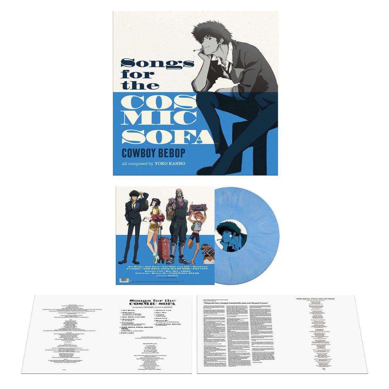 Cowboy Bebop - Songs for the Cosmic Sofa - Blue Vinyl LP Record
