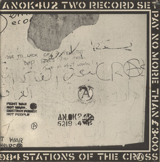 Crass Stations Of The Crass - 1st - £3.00 - VG UK 2-LP vinyl set