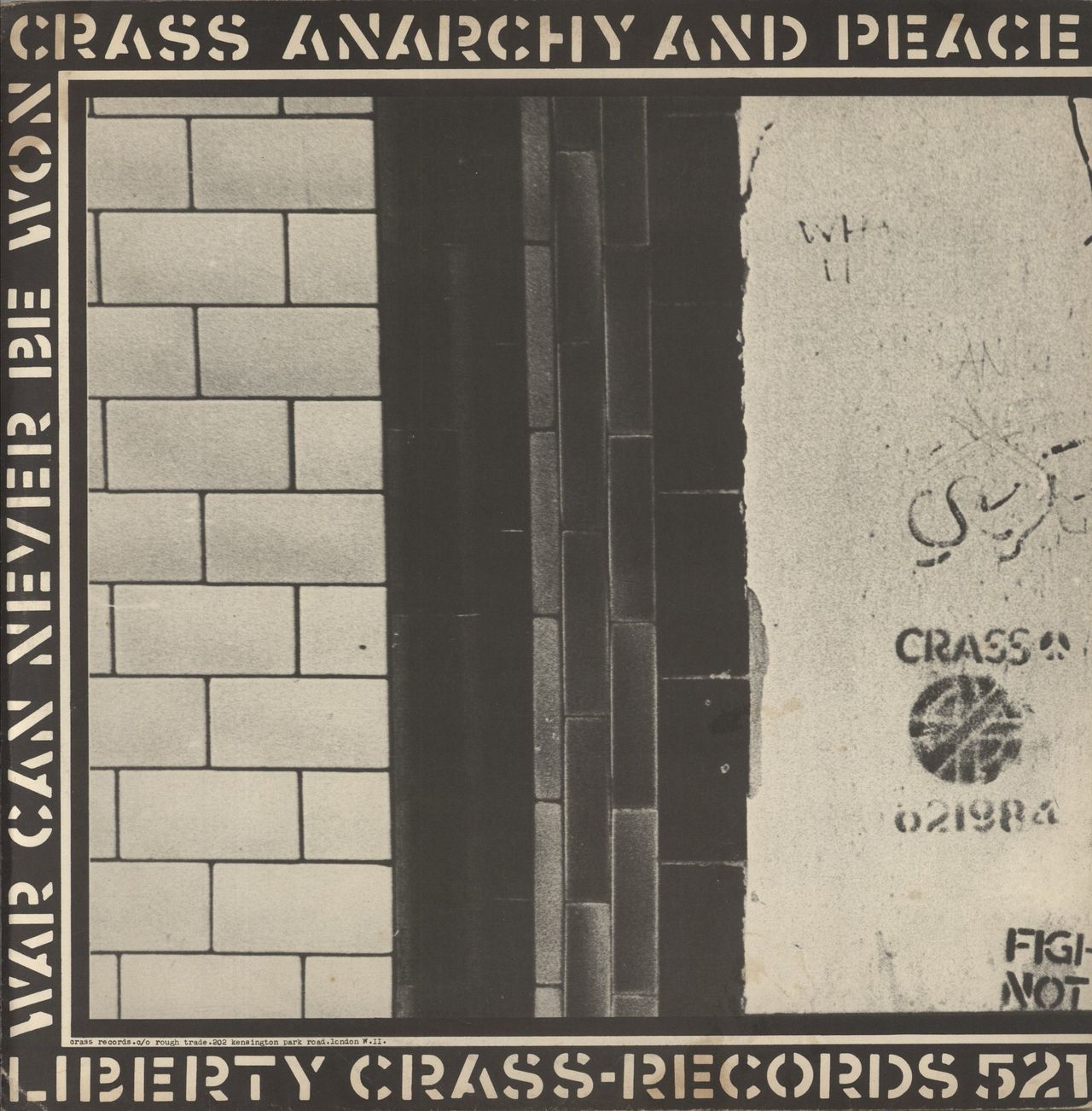Crass Stations Of The Crass - 1st - £3.00 - VG UK 2-LP vinyl set